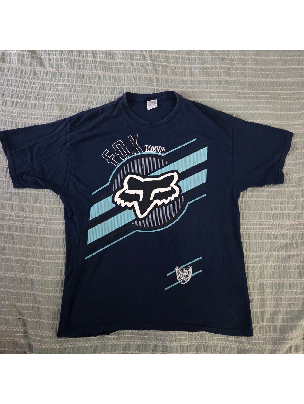 Fox Racing navy graphic T shirt